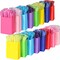 32 Pieces Gift Bags with 32 Tissues, 8 Colors Party Favor Bags with Handles, Rainbow Gift Bags for Wedding, Birthday, Party Supplies and Gifts
